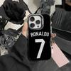 Custodia per telefono Player R-Ronaldo C-CR7 Per iPhone 17,16,15,14,13,12,Pro MAX Nera Opaca Cover Antiurto