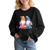 Children's Fashion Loose-fitting Casual Halloween Long-sleeved Printed Round Neck Sweatshirt