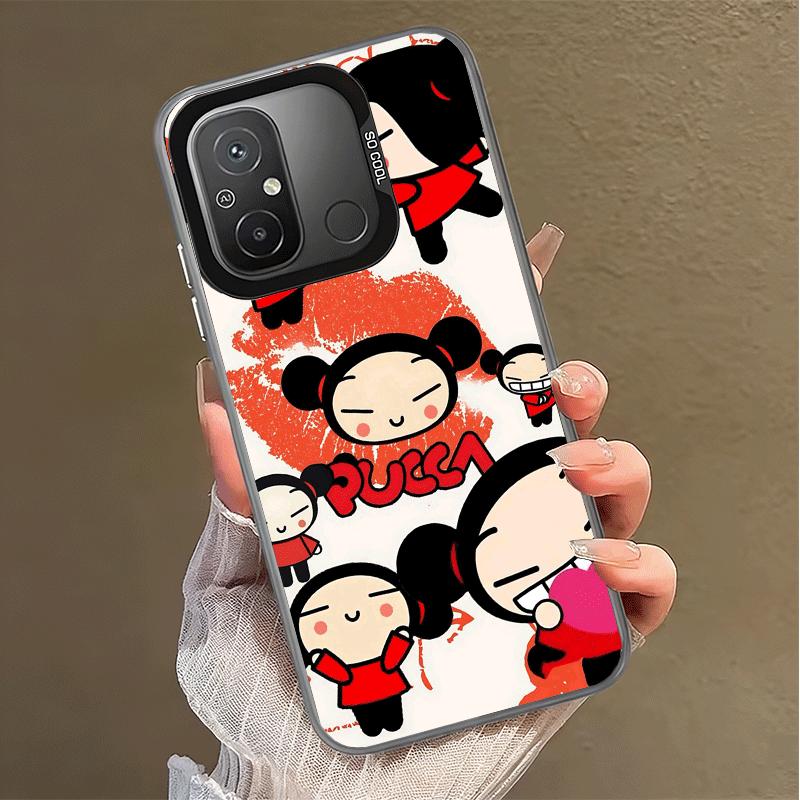 Cartoon Cute Pucca Garu Shockproof Phone Case for Xiaomi Poco X7 X6 X5 X3 Pro F7 Ultra M8 Redmi 15C 15 14C 13C 12C 10C 13 12 10