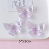 Transparent Colored Transparent Butterfly Accessories Acrylic Butterfly Beads  Jewelry Making