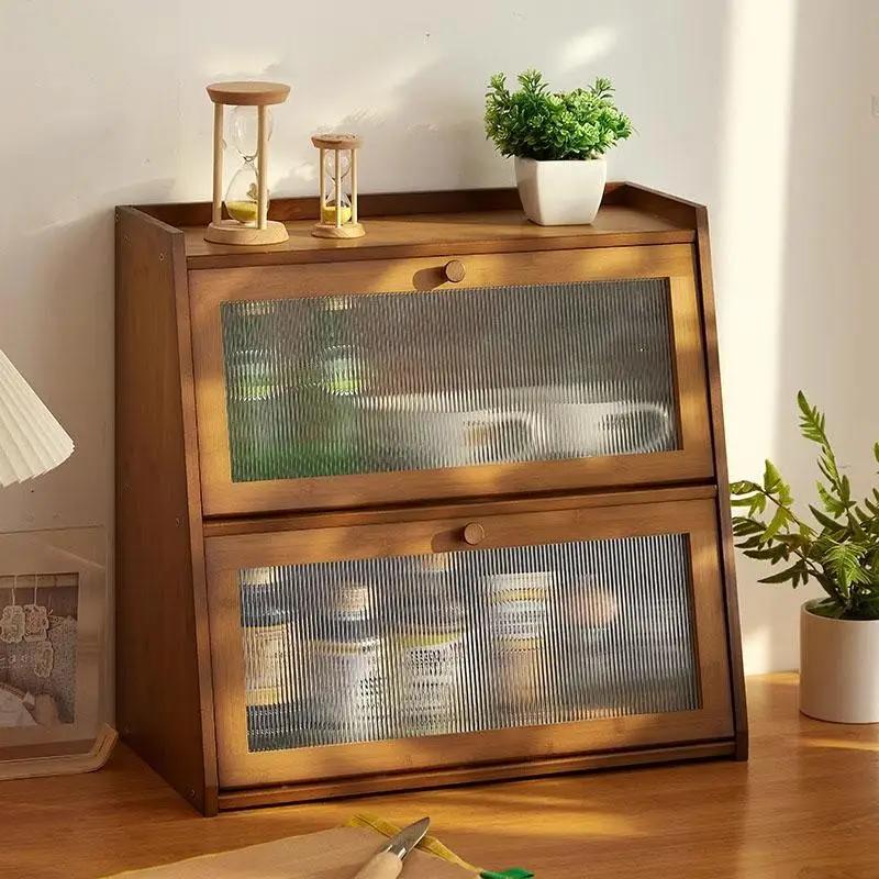 Wooden Desktop Storage Cabinet Cup Organizer Cosmetic Arrangement Der Batoom Elf Wood Material Other Installation