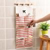 Striped Hanging Storage Bag 6/8 Pockets Multi-Pocket Organizer  Dormitory Storage