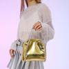 This year's popular bag 2025 new Korean version fashion pleated niche shoulder bag women's chain crossbody bucket bag tide