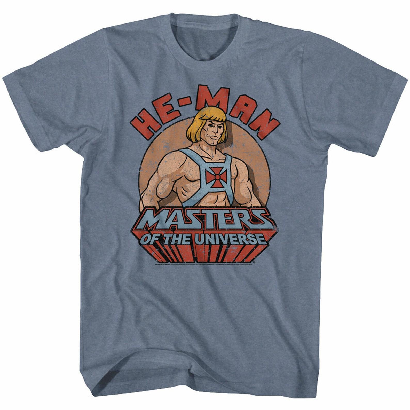 Masters Of The Universe Featuring Heman Indigo Heather T-Shirt 2XL
