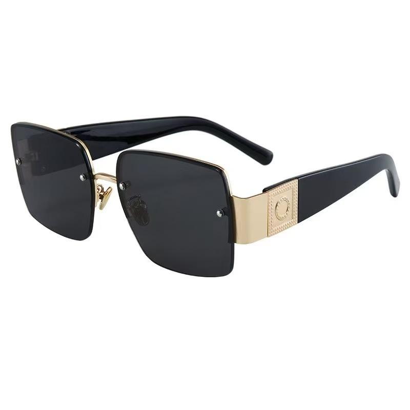 New big frame yk water silver face small sunglasses female Internet celebrity round face high-end sunglasses summer