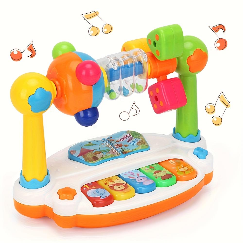1set Mini Cute Interactive Music Piano Keyboard Toy, Rhythm Toy, Spatial Thinking Song Game Baby Sensory Toy,Ideal Gift for Kids on Christmas Birthday