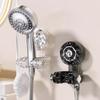 2Pieces Practical Movable Shower Head Holders Strong Suction Designs for Bathroom Accessory for Renters Hotel Use