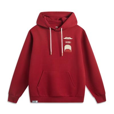 Li Ning X Palace Museum Collaboration Rijing Doujin Series CNY Zodiac Year Chinese Culture Series Sports Fashion Loose Hoodie Unisex Hoodie AWDV839-1