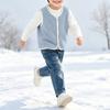 Unisex Kinder Knopfweste Lässige Oberbekleidung für Jungen und Mädchen