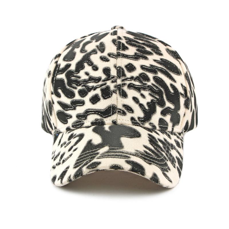 Herren Damen Herbst Winter Hartschalen Baseballkappe Outdoor Sonnenschutz Schirmkappe Leopardenmuster Kappe
