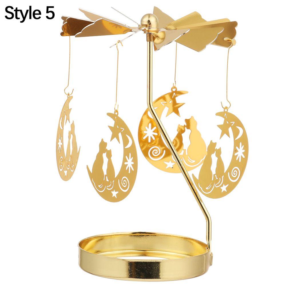 Tischaccessoires Weihnachtsbedarf Romantische Kerzenständer Kerzenhalter Drehbarer Kerzenständer