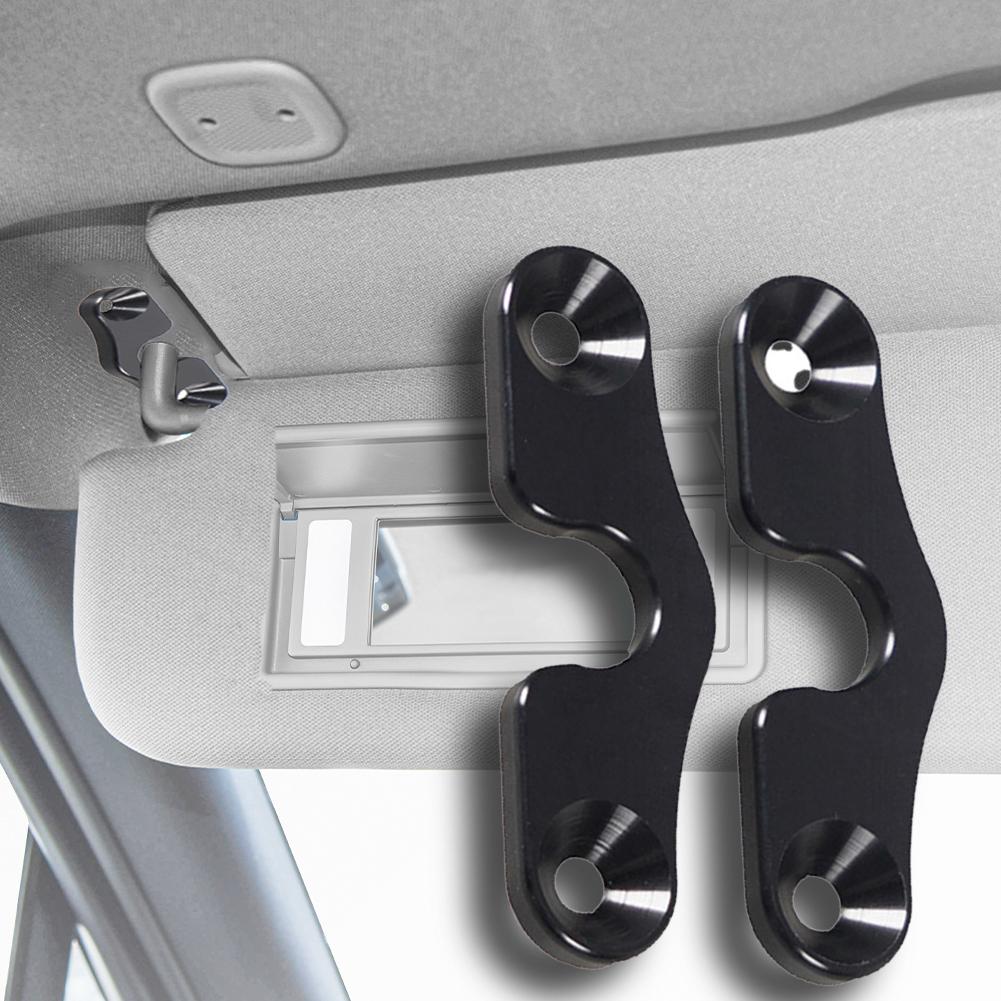 2/4/10PCS Sun Visor Repair Kit Metal Sun Visor Clips Fixed Sun Visor Mounting Clips for Wrangler JK JL JT Gladiator 2018+