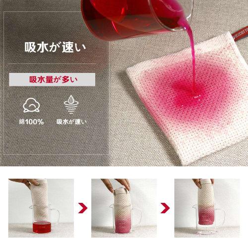 Set of 6 highly absorbent, quick-drying dishcloths, perfect for wiping glass, windows, mirrors, and sinks. Perfect for kitchen use. Gray waffle-patter