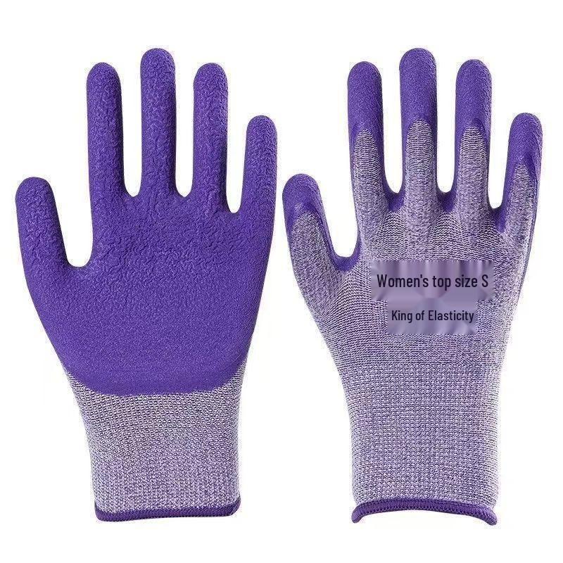 Małe Rękawice Robocze Damskie: Wytrzymałe, Antypoślizgowe, Gumowane Rękawice Robocze