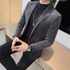 Blazers Men Autumn Winter New Fashion Velvet Blazer Jackets for Men Korean Luxury Clothing Slim Fit Formal Suit Coats