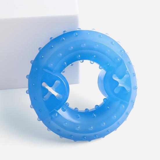 Summer Pet Cooling Chew Toy Freezable Textured Ring Shark Bone Ice Stick Cube Puppy Toy Water Filling Dog Teeth Cleaning Toy