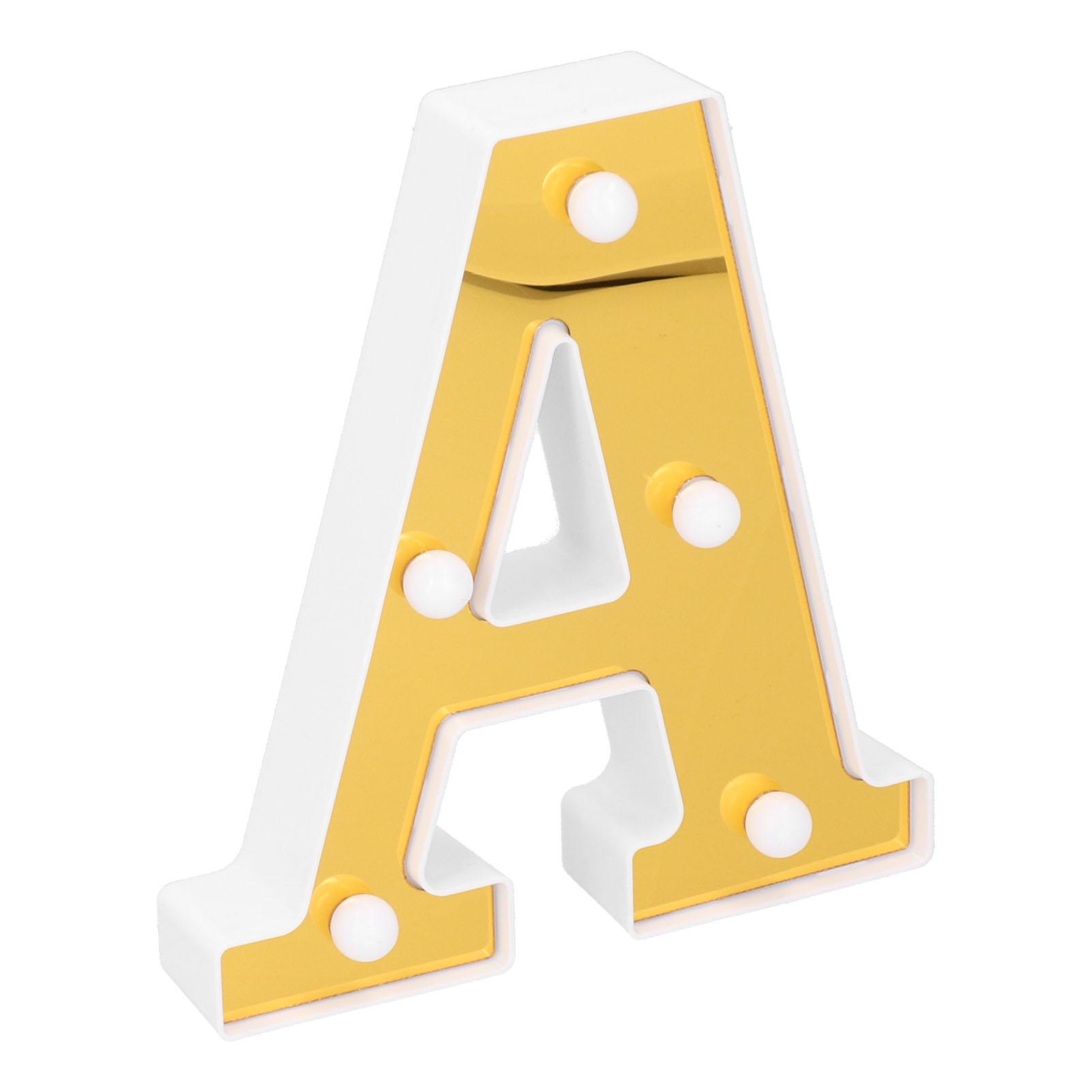 

LED Decorative Light AShape English Alphabet Letter Lamp for Home Bar Decoration Warm White