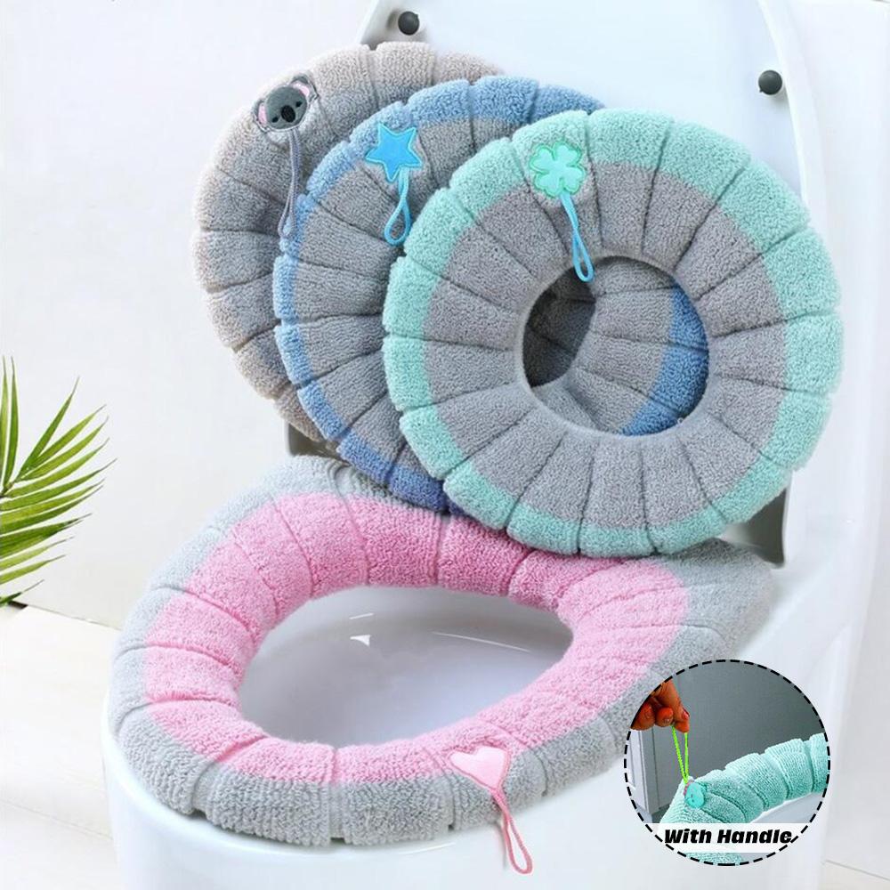 Toilet Seat Cover Warm Soft Washable Mat Home Decor Closestool Mat Seat Case