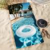 Vibrant Tropical Printed Microfiber Beach Towel Quick Dry Breathable Lightweight Towel for Swimming Pool Beach Summer Relaxation