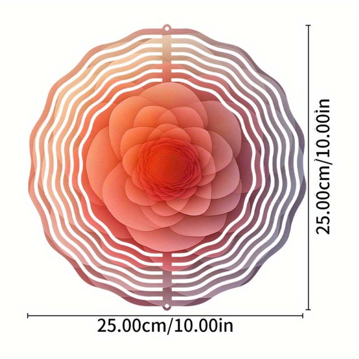 

1pc 10-Inch Hanging Wind Chime, Outdoor Wind Chime Design Elegant, with 360° Rotating Hook, Suitable for Spring, Summer 01A