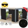 Gardenia - Ready-Made Eyelet Curtain - 140X220 Cm - Black