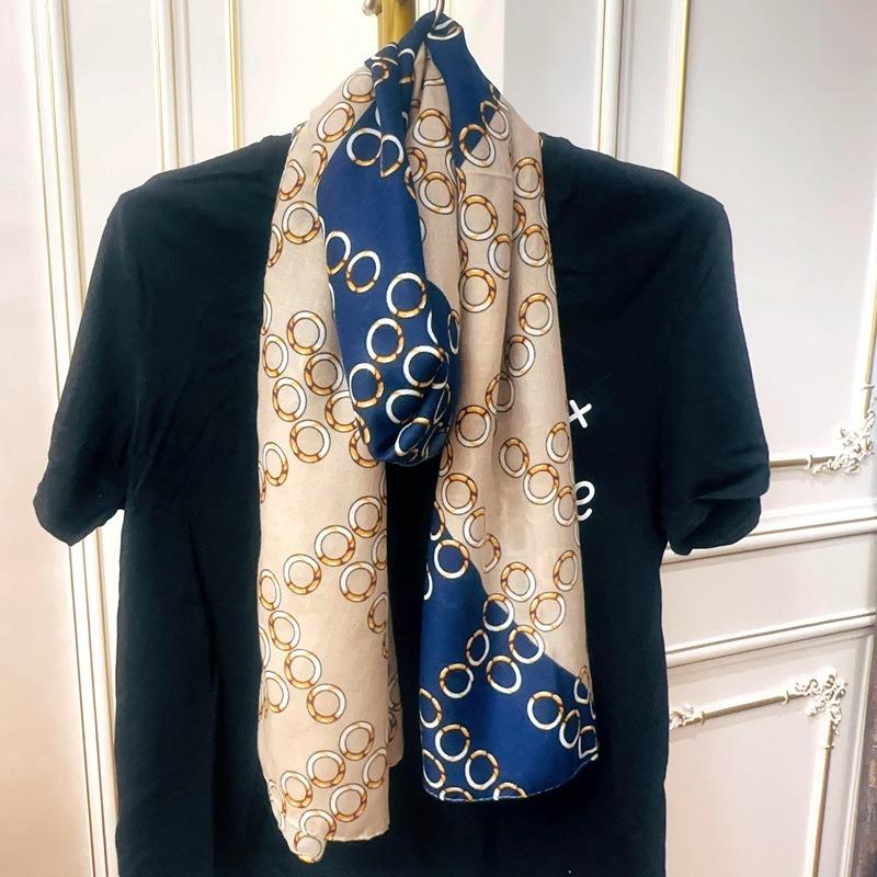 New fashion letter polka dot printed cotton and linen scarf classic autumn and winter warm scarf sunscreen shawl