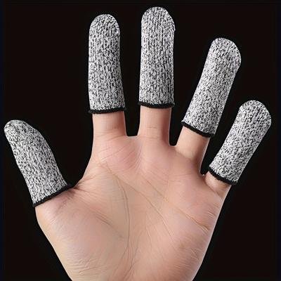 30/50pcs Finger Sleeves, Reusable, Durable & Wear-Resistant, Carving, Pet-Related Tasks, Gardening and Kitchen Work Scenarios