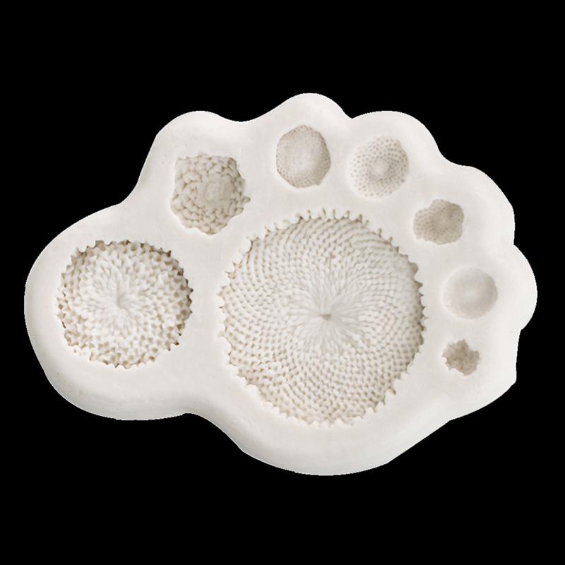 Vivid Daisy Sunflower Stamen Silicone Mold Fondant Mould Cake Decorating Tool