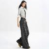 Work High-waisted Wide-legged Jeans Autumn Female Loose Straight Skinny Trailing Pants Retro High Waist Street Style Baggy Long Jeans for Ladies
