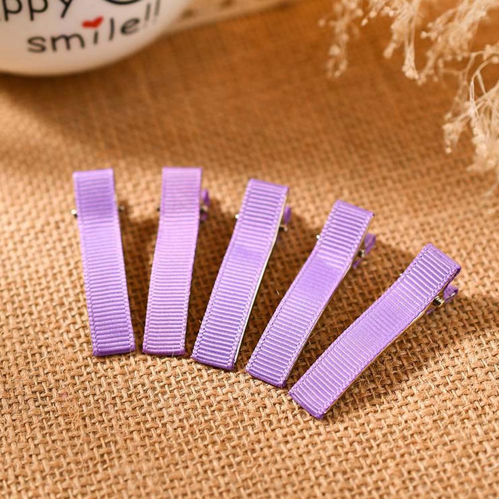 10PCS DIY Handmade Hairclips For Women Basic Bows Hair Clips Coverd Ribbon Hair Barrettes Handicraft Hair Accessories