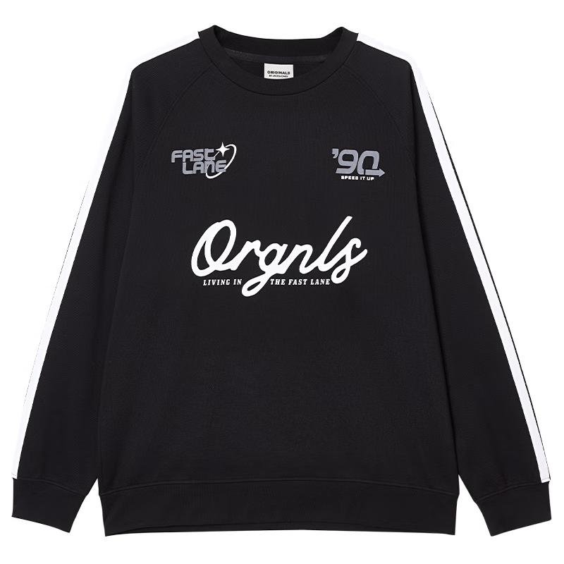 

Мужской свитшот JACK&JONES свободного кроя с принтом букв, рубчатым круглым вырезом горловины 3XL