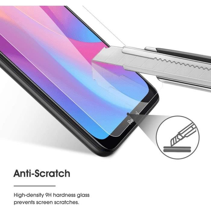Lot- 2 Tempered Glass Protection for Redmi 8 Screen Protector Films Anti Fingerprint