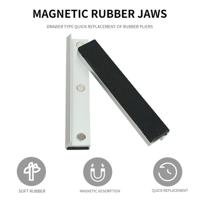 2Pcs Vise Jaw Pad Soft Vise Jaw Pad Aluminum Multipurpose Jaw Protect