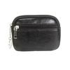 Porte-monnaie compact à fermeture éclair en cuir PU pour femme, petit portefeuille minimaliste, porte-cartes, pochette à clés, usage quotidien