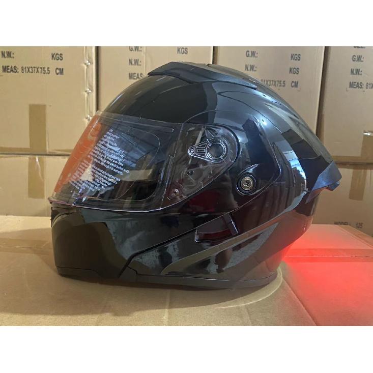 Helmet Personalized Full-face Helmet for Men and Women, Electric Motorcycle Flip-up Helmet with Dual Visors, Motorcycle Racing Helmet, Safety Helmet