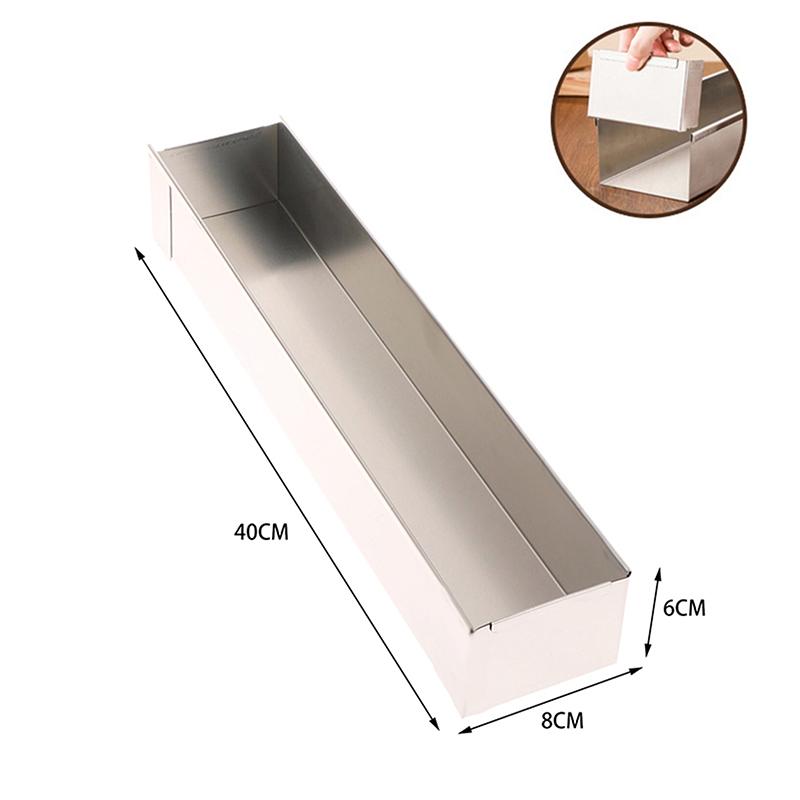 

Прямокутна форма для тірамісу знімна антипригарна нержавіюча сталь DIY форма для торта мусу десерту тірамісу інструменти для випічки A2