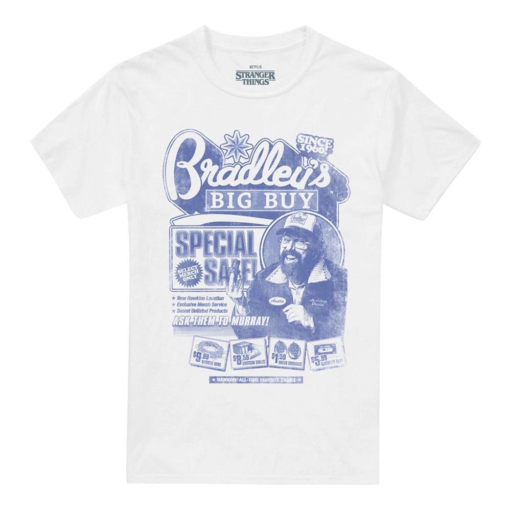Stranger Things Bradley S Big Buy Advert Unisex 100% Cotton T-shirt Mens Tees Top S-5XL, White XL