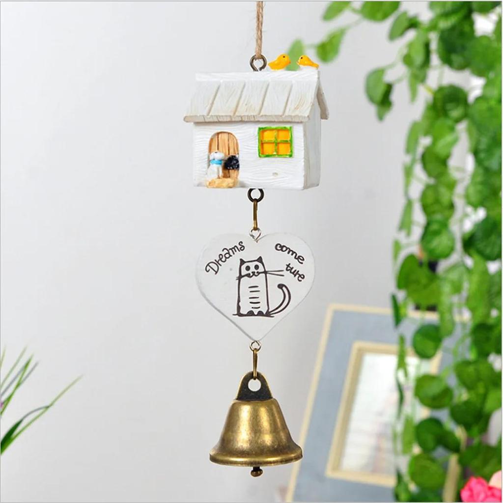Hausgarten-Ornamente, Vogelhaus, Käfig, Heimdekoration, Windspiele, Baby-Kind-Geschenk, pastorale hängende Heimdekoration PC877384