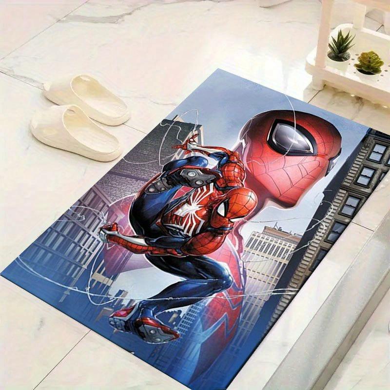 

1 шт. Ковер с рисунком Человека-паука Disney, Ковер для зоны, Нескользящий ковер, Ручная стирка, Напольный коврик, Подходит для гостиной, спальни, домашнего декора, Декора комнаты 60cm by 90cm
