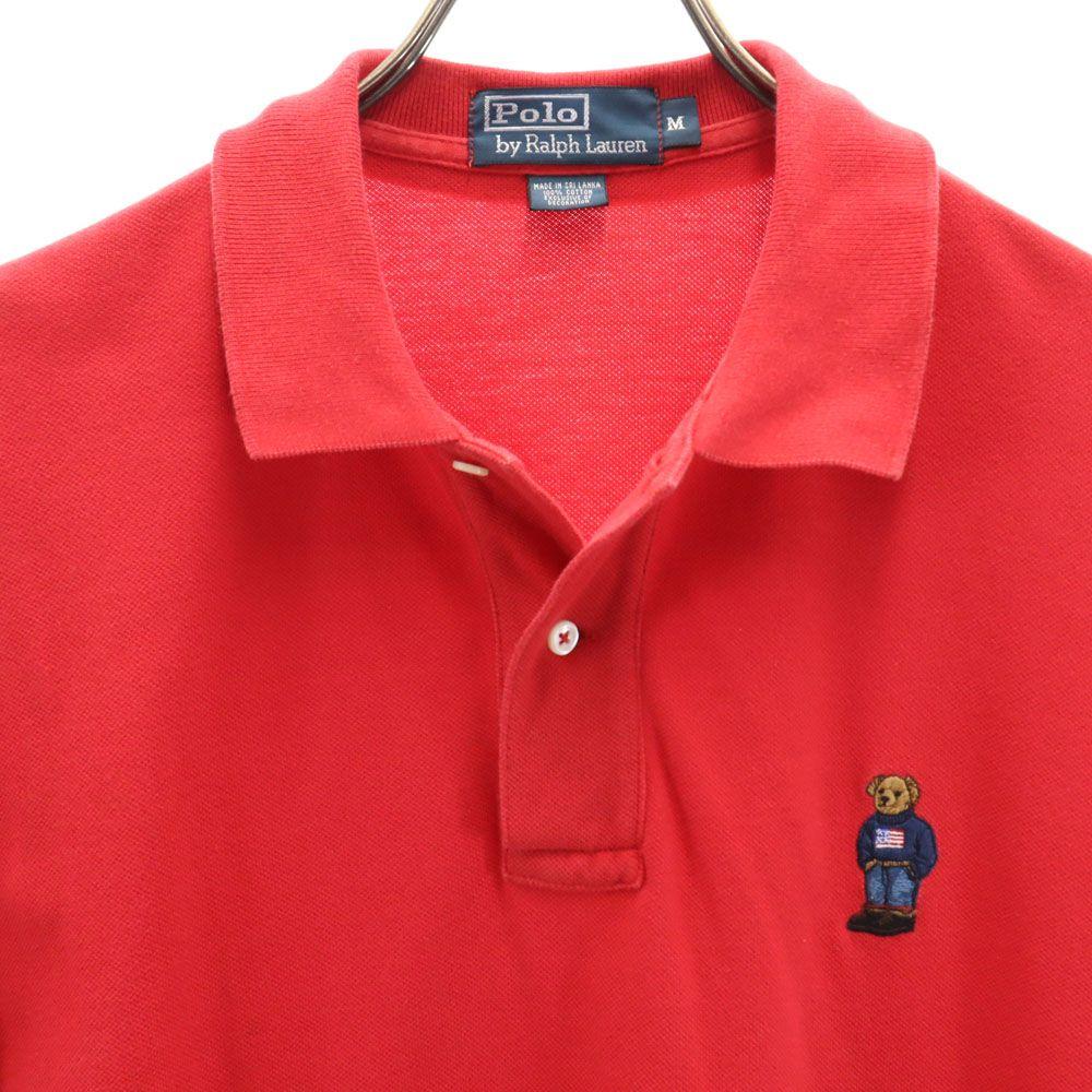 Polo by Ralph Lauren Polo Bear Short Sleeve Polo Shirt M Red Series Fawn Men's Used