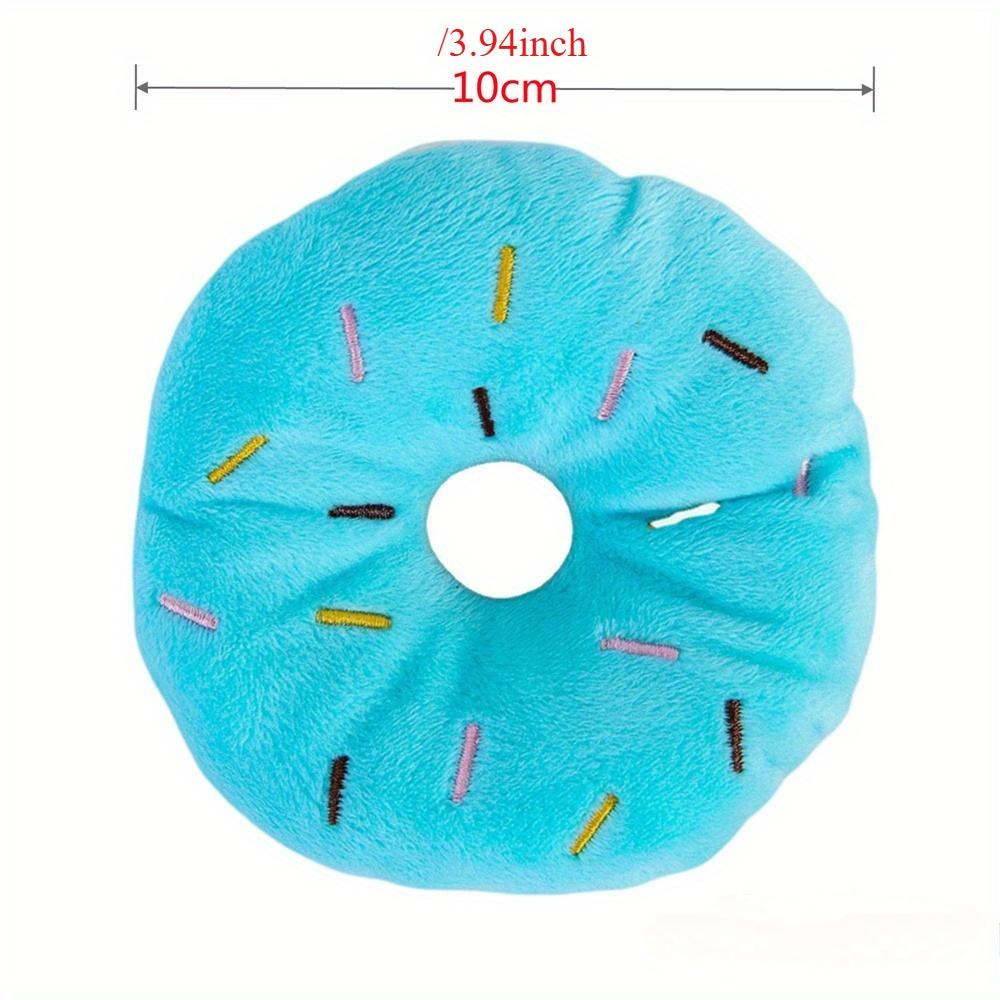 Hračky pro štěňata ke kousání pro zmírnění stresu Pečlivě vyrobené psí potřeby Měkké psí donuty Plyšové hračky pro mazlíčky a zmírnění nudy Psí hračky