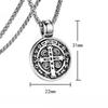 Cruz de San Benito Colgantes Religiosos Acero Inoxidable Exorcista Italiano Collar de San Benito Joyería