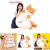 Husky Plush Pillow With Leg Clamp For Cozy Sleep Teen Kids Room Decor