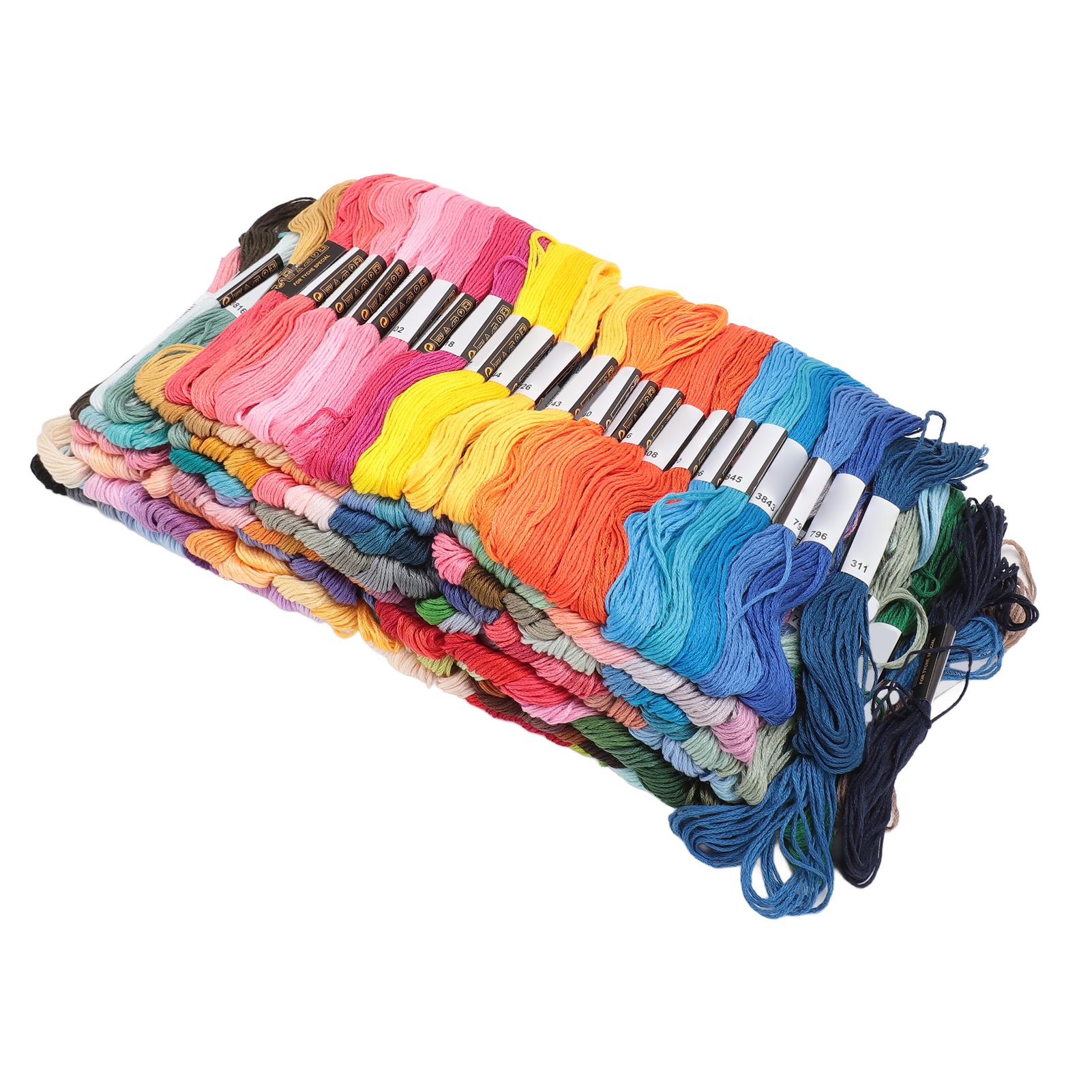 

Embroidery Threads 200 Colors Cross Stitch Threads Friendship Bracelet String Embroidery Floss for DIY Sewing Tool