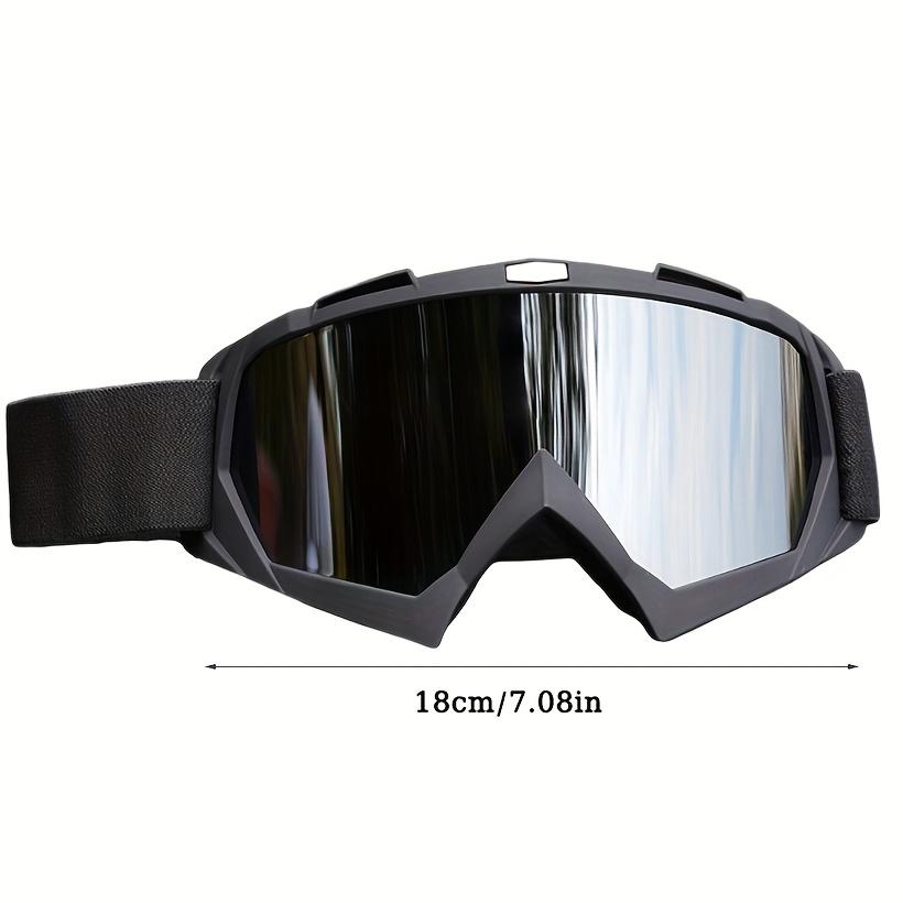 Lunettes de Moto Anti-poussière Lunettes de Course Coupe-vent pour Hommes et Femmes Motocross Vélo Ski Outdoor VTT Lunettes