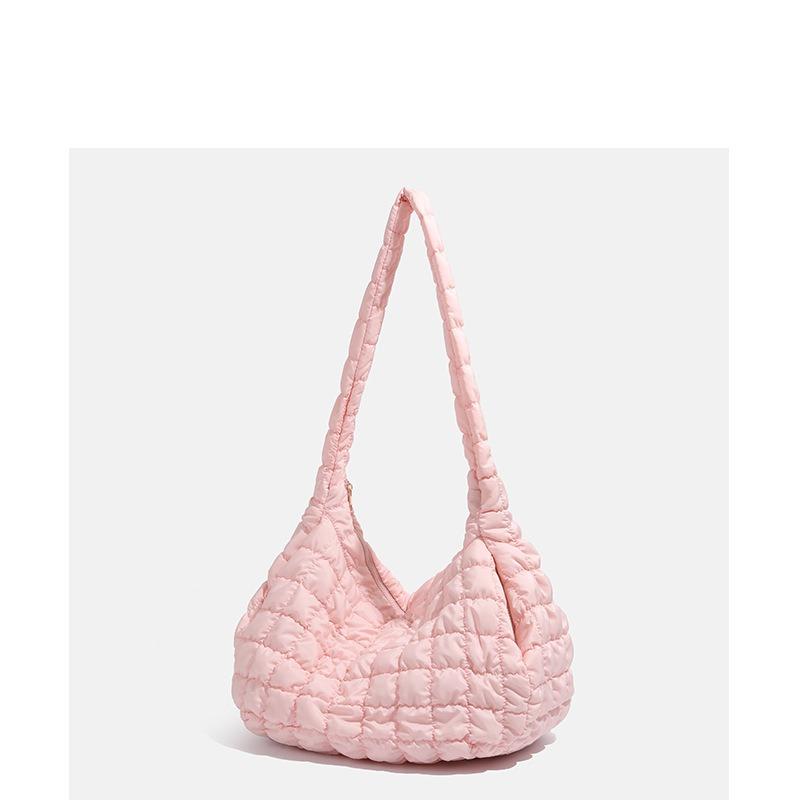Air Down Cotton Bag, Bubble Cloud Bag, Pleated Diamond-shaped Single-shoulder Bag, Versatile Crossbody Bag