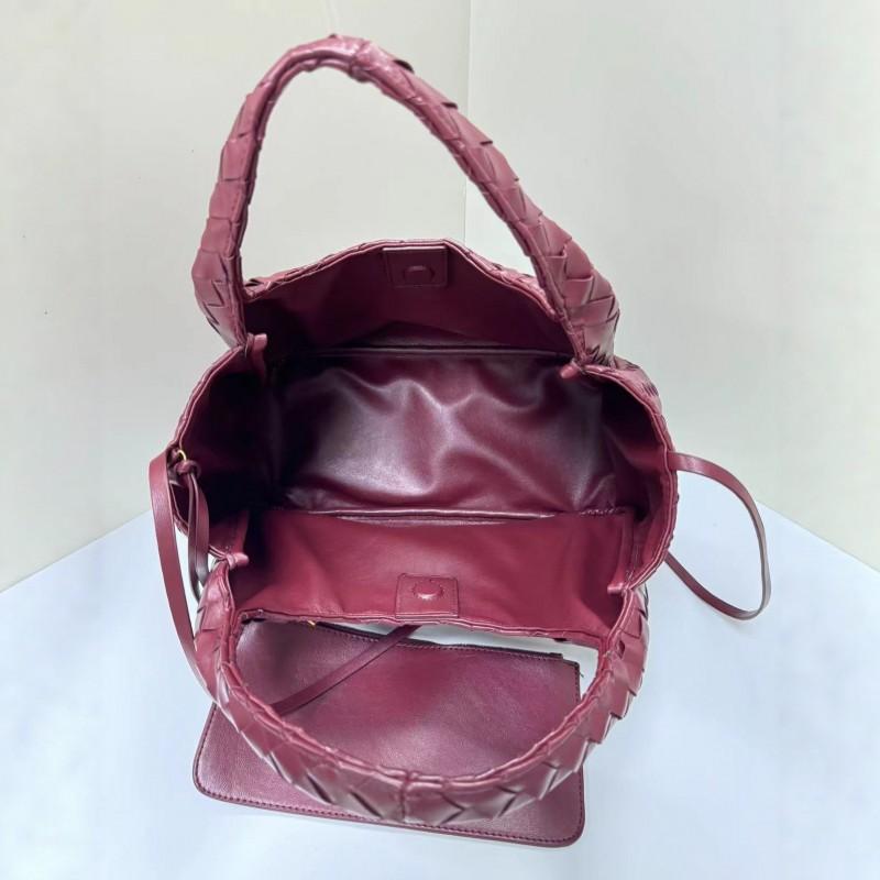 Oversized Woven Shoulder Bag Women Large Capacity Tote With Zip Soft PU Material Korean Style