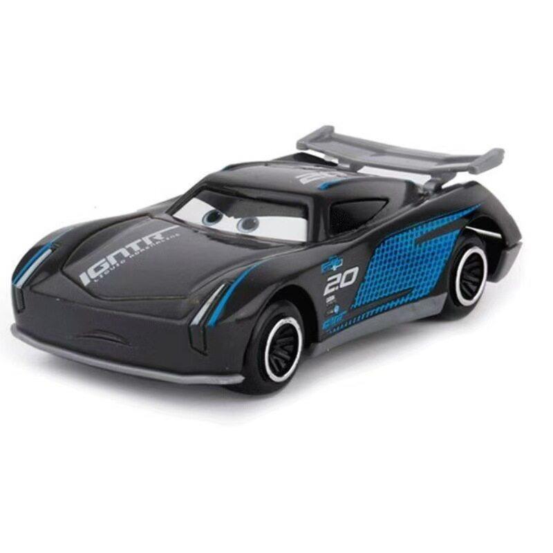 Pixar Cars 2 Giocattolo Saetta McQueen Jackson Storm Sceriffo Macchine da Corsa Dinoco Collezione Minivan Modello in Metallo Pressocolato Macchina da Corsa Bambini