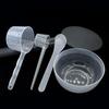 4Pcs/Set DIY Facial Mask Spatula Tool Plastic Face Mask Mixing Bowl Set Makeup Tools   Salon