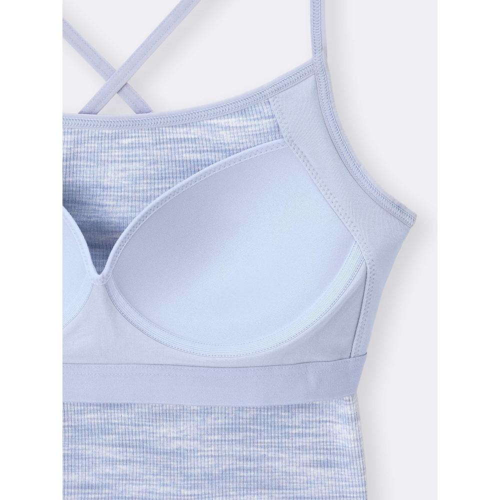 Gu By Uniqlo Bra Feel 2 Way Cropped Camisole  Marble 
